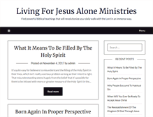 Tablet Screenshot of living-for-jesus-alone.org